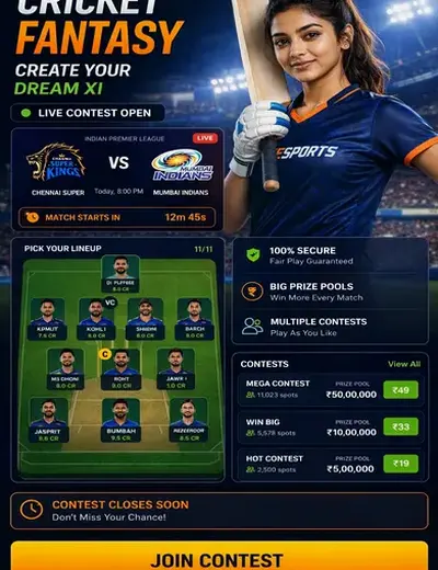 Gzb (ghaziabad) fantasy cricket & matchday visual 3